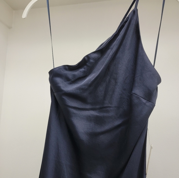 One Shoulder Silky Midi Dress - Picture 5 of 6